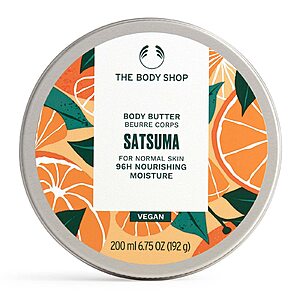 6.75-Oz The Body Shop Moisturizing Body Butter (Satsuma) $5.32 w/ S&S + Free Shipping w/ Prime or on $35+