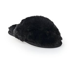 LC Lauren Conrad Women's Faux Fur Slippers (Various) $12 + Free Store Pickup at Kohl's or Free Shipping on $49+