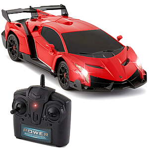 Best Choice Products RC Lamborghini Veneno Racing Car w/ 2.4GHz Remote Control (Red) $9 + Free Shipping w/ Walmart+ or on $35+