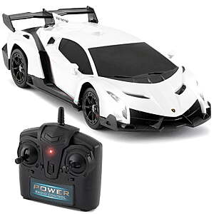 Best Choice Products RC Lamborghini Veneno Sport Racing Car w/ 2.4GHz Remote Control (White) $10 + Free Shipping w/ Walmart+ or on $35+