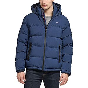 Tommy Hilfiger Men's Hooded Puffer Jacket (various colors) $45 + Free S/H on $49+