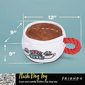 12" Fetch for Pets Friends TV Show Central Perk Coffee Mug Squeaky Dog Toy Plush w/ Rope Handle $7.09 + Free Shipping w/ Prime or Orders $25+