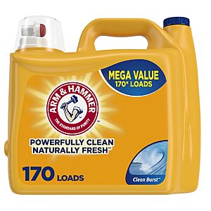 170-Ounce Arm & Hammer Clean Burst Liquid Laundry Detergent (170 Loads) $9.78 + Free Shipping w/ Prime or on $35+