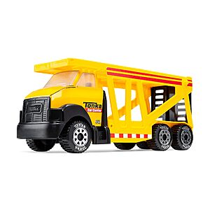Tonka Steel Classics Yellow Car Carrier Big Construction Truck Toy $23.90 + Free Shipping w/ Prime or on $35+