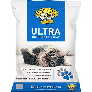 5-Count 40-Lbs Dr. Elsey's Premium Clumping Cat Litter (Various) + $30 Promotional Credit $99.70 w/ S&S or Autoship & Save + Free Shipping