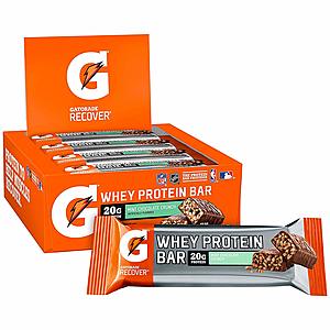 Gatorade Whey Protein Bars, Mint Chocolate Crunch, 2.8 oz bars (Pack of 12, 20g of protein per bar) SS 5% 9.37 $9.37