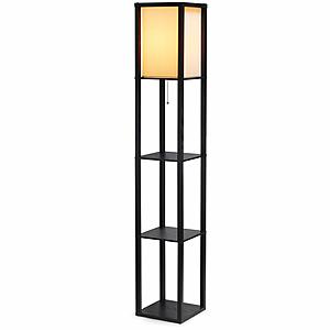 SHINE HAI Shelf Floor Lamp w/ Asian Wood Frame Design @ Amazon 58% off AC w/ Free Prime shipping $22
