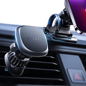 LISEN Magnetic Phone Holder for Car [6 Strong Magnets] Car Phone Holder Mount, Replaceable Base Car Vent Phone Mount Case Friendly iPhone Car Holder $18.99 - $9.87