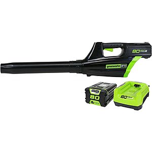 Greenworks Pro 80V Brushless Axial Blower w/ 2.0Ah Battery & Charger $174 & More + Free S&H