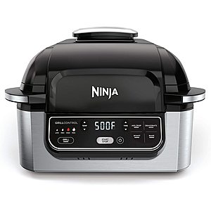 NINJA Foodi 5-in-1 Indoor Grill with Air Fry & Dehydrate, Grill (Refurb) - $109.99