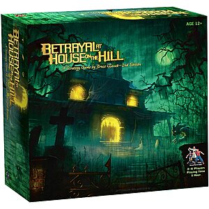 Avalon Hill Betrayal at Hill House Board Game $19.99 at Amazon, Widows Walk Expansion $9.99, 11-28-21 Only