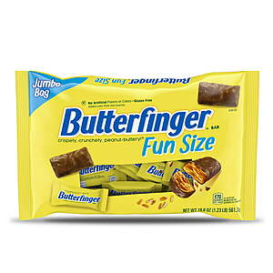 19.8-Oz Butterfinger Fun Size Candy Bars $1.22 + Free S/H with W+ (Select Locations)