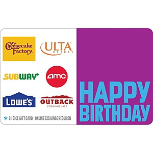 $100 Happy Birthday Gift Card (Digital)(Redeem for Lowe's) + $15 Target GC for $100 & More @Target