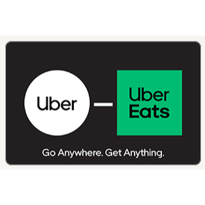 $100 Uber, UberEats Gift Card, $90, Paypal
