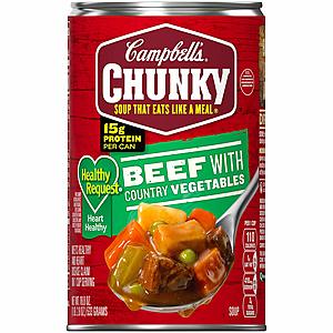 Prime Members: Campbell's Chunky Soup (Select Varieties) 15 for $11.40 & More + Free S&H w/ Pantry