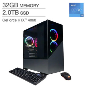 CyberPowerPC Gamer Xtreme Gaming Desktop - 13th Gen Intel Core i5-13400F - GeForce RTX 4060, Black $899.97