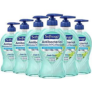 SoftSoap Cool Splash 11.25oz - 6 pack = $8.36 with Free Prime Shipping