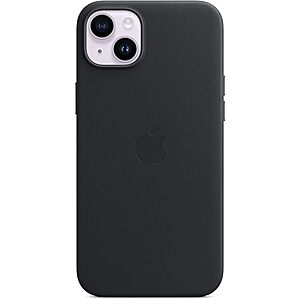 Apple iPhone 14 Plus Leather Case with MagSafe - Midnight - $15.74 at Amazon