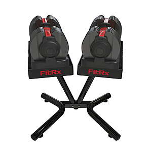 FitRx SmartRack Weight Rack Stand w/ 2-Count 5-52.5-lbs Adjustable Dumbbell Set $219 + Free Shipping