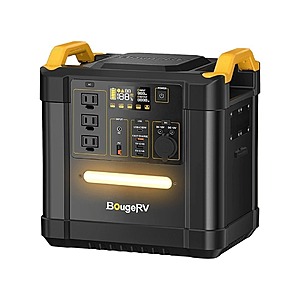 BougeRV 1456Wh LiFePO4 Portable Power Station $750 + Free Shipping