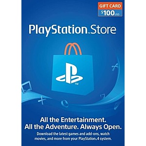 $100 PlayStation Store eGift Card (Digital Delivery) $86.60