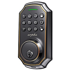 Arpha Keyless Entry Door Lock w/ 50 Codes $18 + Free Shipping