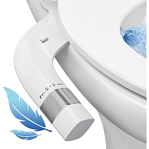Veken Ultra-Slim Duel Nozzle Bidet Toilet Attachment $15 + Free Shipping w/ Prime or orders $35+