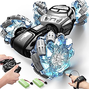 DoDoeleph 4WD Gesture Sensing Remote Control Stunt Car Toy (Gray) $18.60 + Free Shipping