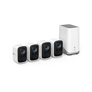 4-Camera eufyCam S300 (eufyCam 3C) 4K Wireless Outdoor Security Camera Kit w/ HomeBase 3 $350 + Free Shipping