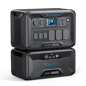 Prime Members: BLUETTI Power Station AC500 & B300S Expansion Battery, 3072Wh LiFePO4 Battery Backup $3,599 +FS $3599