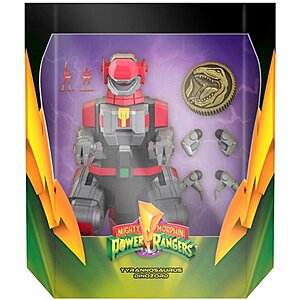 8" Super7 Ultimates! Mighty Morphin Power Rangers Tyrannosaurus Dinozord Figure $33