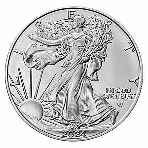 Costco Members: 2024 1 oz American Eagle Silver Coin, 20-count $539.99