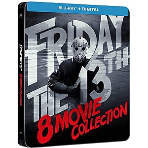 Friday the 13th Limited Edition 8-Movie Steelbook Collection (Blu-ray + Digital) $27.99 + Free Shipping w/ Prime or on $35+