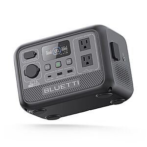 BLUETTI Portable Power Station AC2A, 204Wh LiFePO4 Battery Backup w/ 2 300W for $149