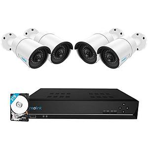 Reolink 8CH PoE Security Camera System w/ 4x 5MP Cameras & 2TB HDD $300 + Free Shipping