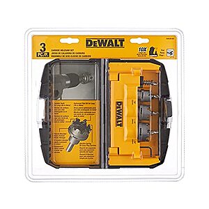 Prime Member Exclusive Deal: DeWalt Hole Saw Kit, Metal Cutting, Carbide, 3-Piece for $59.99 + Free Shipping