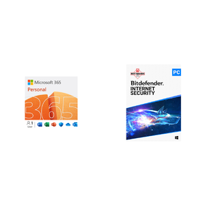 Microsoft 365 Personal Sub + Bitdefender Internet Security (12-Month/1-Person) $40 & More (Digital Delivery)