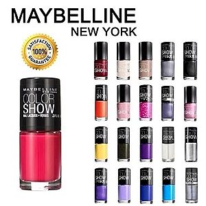 10 Pack Maybelline Color Show Nail Polish - $12.31 + FS
