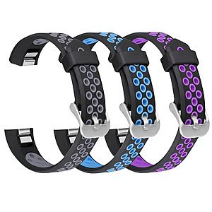 3pk SKYLET Silicone Bands for Fitbit Alta/Alta Hr/ Ace - $4.40 + FSSS