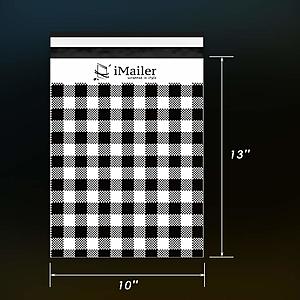 100 Count - 10" x 13" Gingham Plaid Poly Mailers Envelopes (Shipping & mailing Bags) $8.92 + FSSS