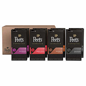 Peet's Coffee Original Line Nespresso Compatible Aluminum Capsules, 80-count - Costco - Shipping free $36.99 or $31.99 in-store
