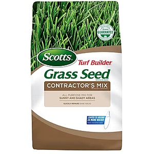 Free Turf Builder 17.2 lbs. Fertilizer when you buy one bag Grass Seed