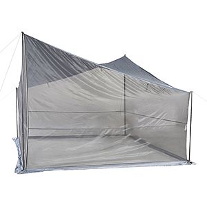 Ozark Trail Tarp Shelter with UV Protection and Roll-up Screen Walls 9 L x 9 W x 7 H @ $34 from Walmart.com