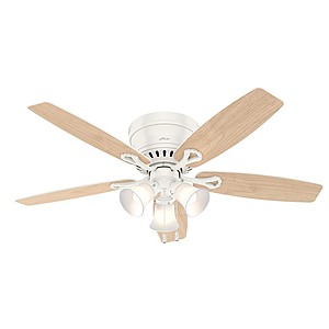 Hunter 52" White Ceiling Fan with Light Kit (Refurbished) $46.99 & More + Free S/H w/ Amazon Prime