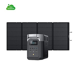 EcoFlow 1800W Solar Generator DELTA Generator w/ 400W Solar Panel $1099 + Free Shipping