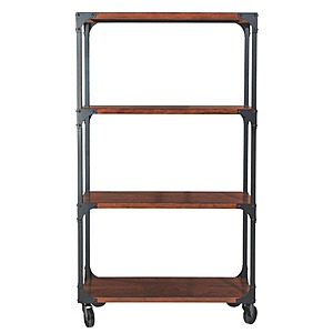 Home Decorators Collection 3-Shelf Industrial Style Brown/Black Metal Etagere Bookcase $230.64 + Free S/H