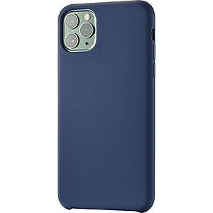Insignia Silicone Hard Shell Case for Apple iPhone 11 Pro (Various) or 11 Pro Max 11 (Midnight Navy or Aqua Blue) $3 + Free S/H