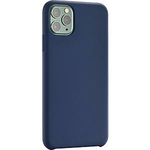 Insignia Silicone Hard Shell Case for Apple iPhone 11 Pro (Various) or 11 Pro Max (Midnight Navy or Aqua Blue) $3 + Free S/H