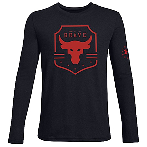 Boy's Under Armour UA Freedom x Project Rock L/S Shirts $12 + Free Shipping