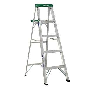 5' Werner Aluminum Type 2 Step Ladder (225 lb. Load Capacity) $24.90 + Free S/H